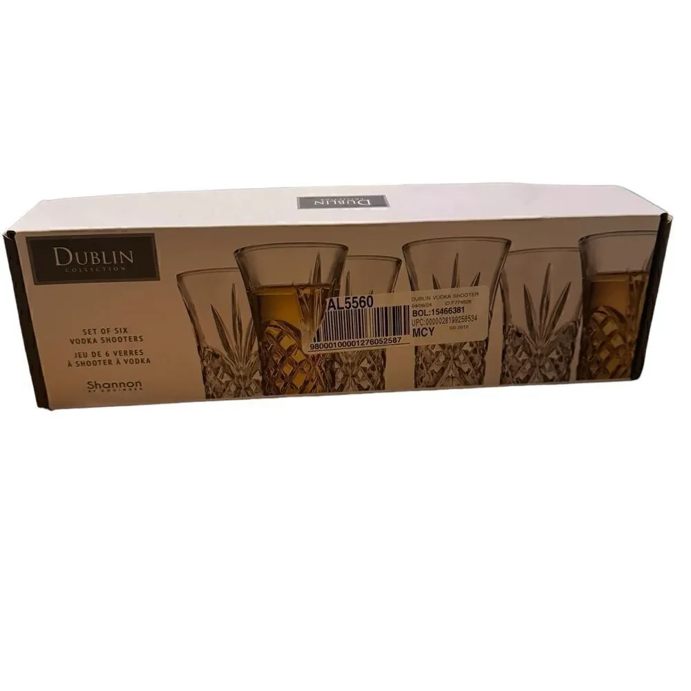 NWT Godinger Dublin (Set of 6) Vodka shooters